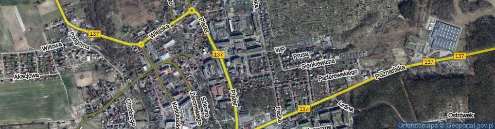 Zdjęcie satelitarne Plac Mickiewicza Adama pl.