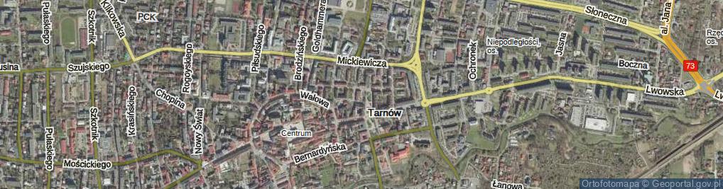 Zdjęcie satelitarne Plac Więźniów KL Auschwitz pl.