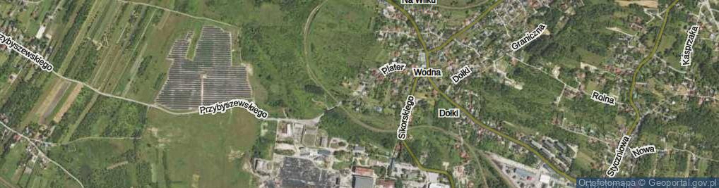 Zdjęcie satelitarne Plater Emilii ul.