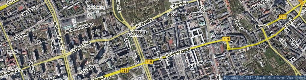 Zdjęcie satelitarne Plac Dąbrowskiego Henryka, gen. pl.