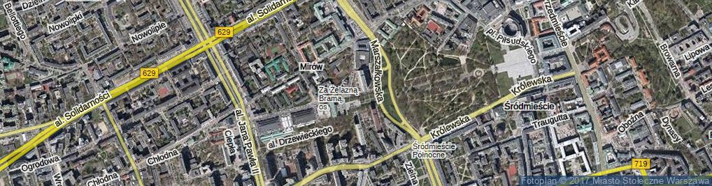 Zdjęcie satelitarne Plac Żelaznej Bramy pl.