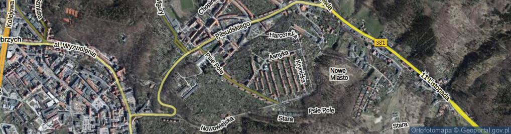 Zdjęcie satelitarne Plac Pola Wincentego pl.