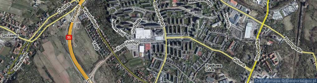 Zdjęcie satelitarne Plac Zamenhofa Ludwika, dr. pl.