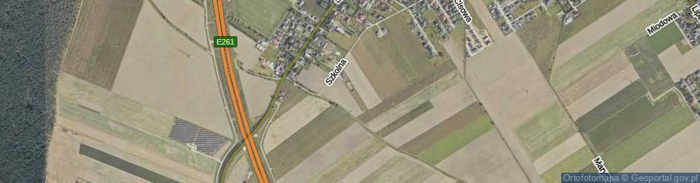 Zdjęcie satelitarne Platanowa ul.