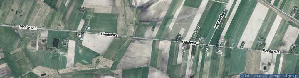 Zdjęcie satelitarne Planterska ul.