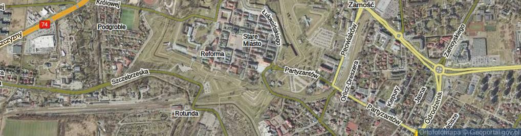Zdjęcie satelitarne Plac Wolności pl.