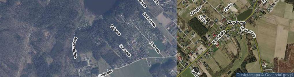 Zdjęcie satelitarne Plażowa ul.