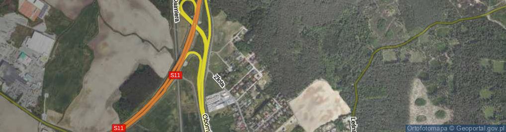 Zdjęcie satelitarne Platynowa ul.