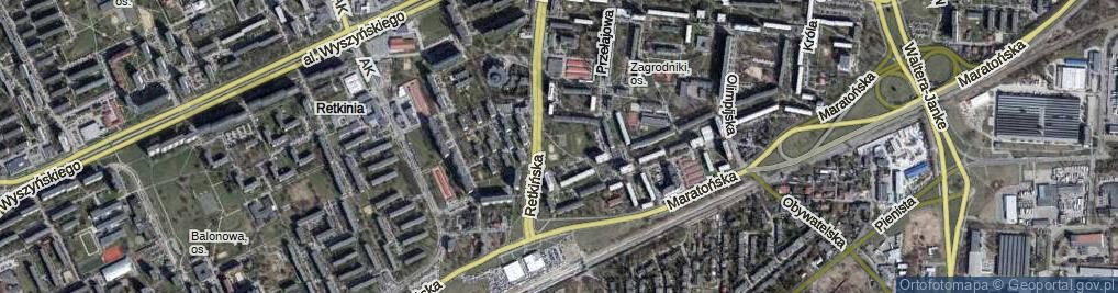 Zdjęcie satelitarne Plac Głowackiego Bartosza pl.
