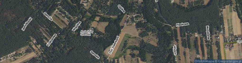 Zdjęcie satelitarne Pod Świerkami ul.