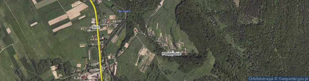 Zdjęcie satelitarne Podgłębokie ul.
