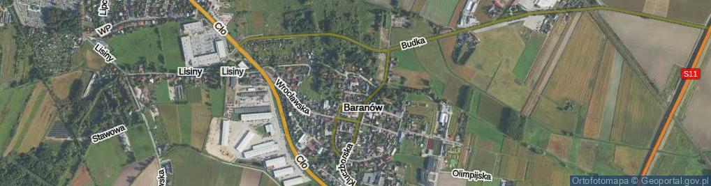 Zdjęcie satelitarne Poprzeczna ul.