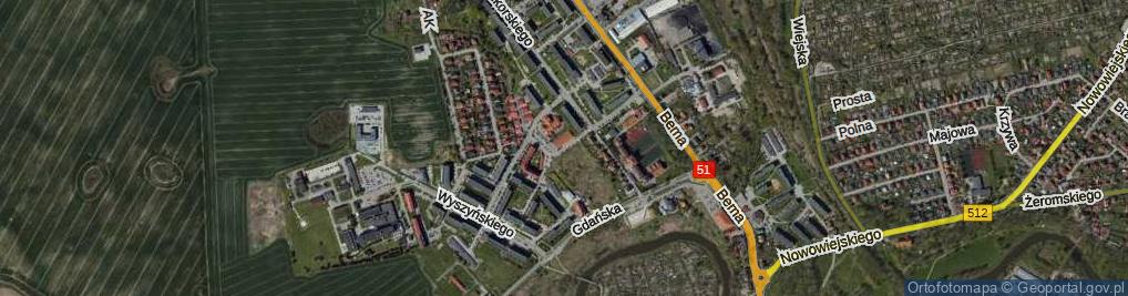 Zdjęcie satelitarne Popiełuszki Jerzego, bł. ks. ul.