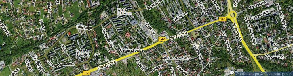 Zdjęcie satelitarne Podchorążych ul.