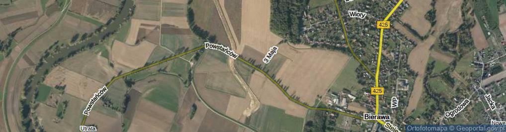 Zdjęcie satelitarne Powstańców ul.