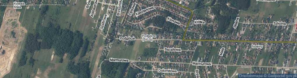Zdjęcie satelitarne Podgórze ul.