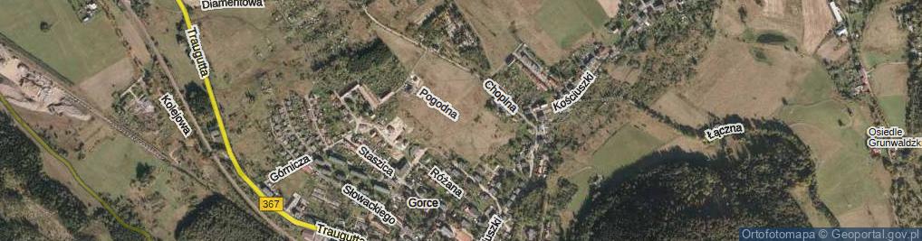 Zdjęcie satelitarne Pogodna ul.