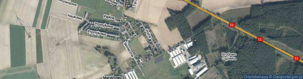 Zdjęcie satelitarne Polna ul.