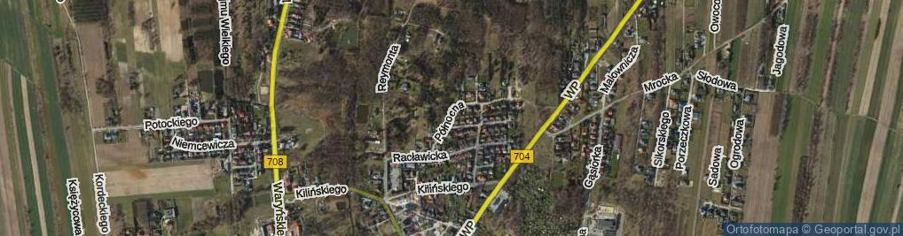 Zdjęcie satelitarne Północna ul.