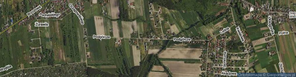 Zdjęcie satelitarne Podgórcze ul.