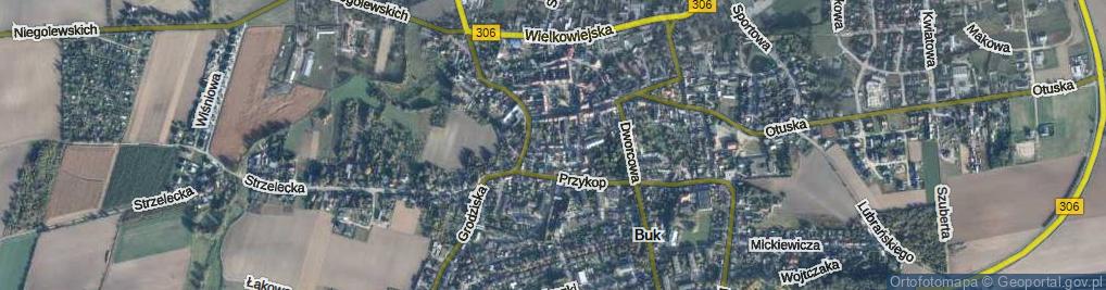Zdjęcie satelitarne Poprzeczna ul.