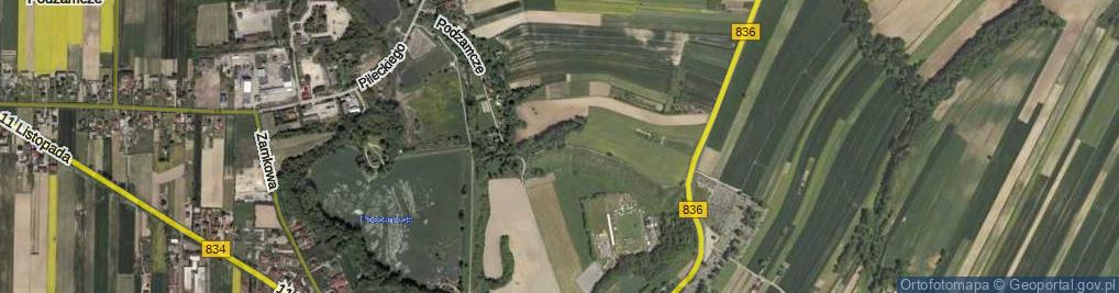 Zdjęcie satelitarne Podzamcze ul.