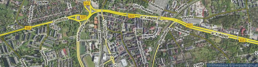 Zdjęcie satelitarne Potockiego Ignacego ul.