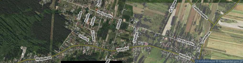 Zdjęcie satelitarne Poprzeczna ul.
