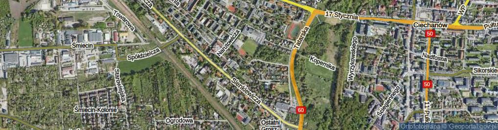 Zdjęcie satelitarne Powstańców Warszawskich ul.