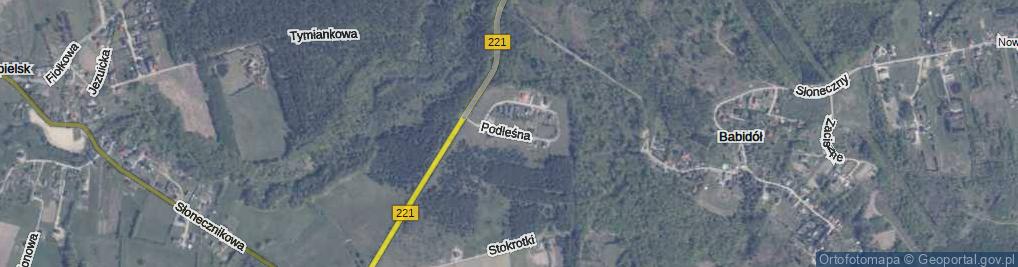 Zdjęcie satelitarne Podleśna ul.