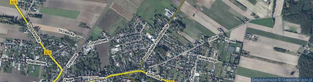 Zdjęcie satelitarne Poznańskie Przedmieście ul.