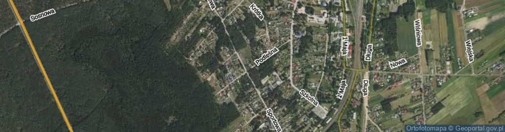 Zdjęcie satelitarne Podleśna ul.