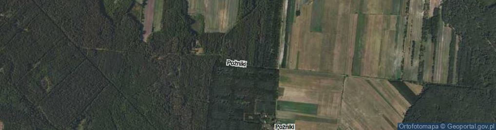 Zdjęcie satelitarne Pożniki ul.