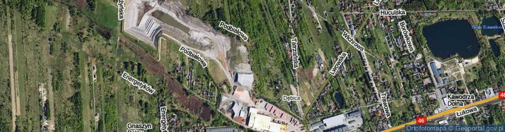 Zdjęcie satelitarne Podbiałowa ul.