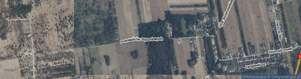 Zdjęcie satelitarne Powstańców Styczniowych ul.