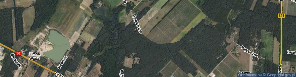 Zdjęcie satelitarne Poprzeczna ul.