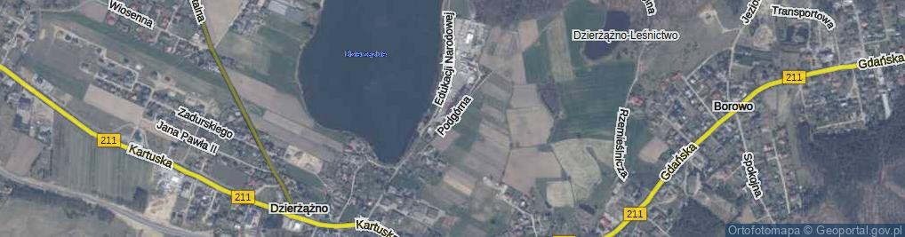 Zdjęcie satelitarne Podgórna ul.