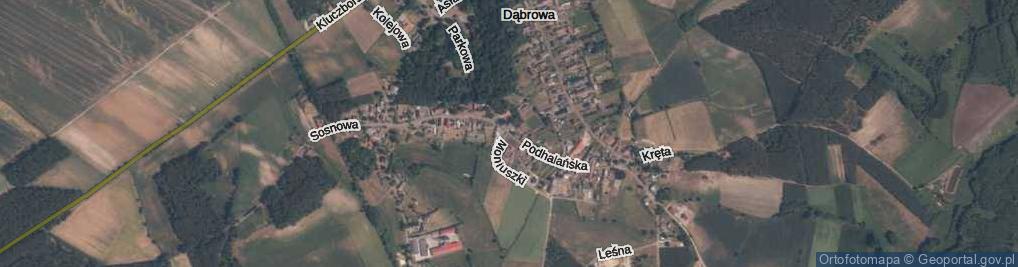 Zdjęcie satelitarne Podhalańska ul.