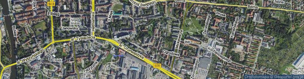 Zdjęcie satelitarne Polna ul.