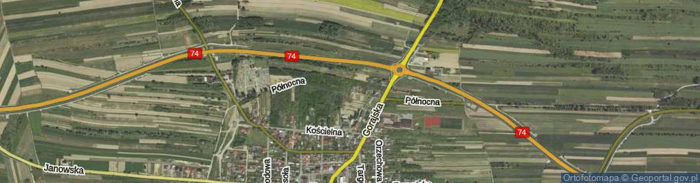 Zdjęcie satelitarne Północna ul.