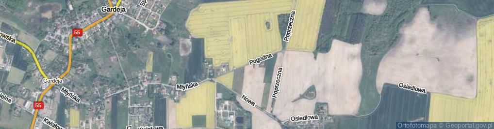 Zdjęcie satelitarne Pogodna ul.