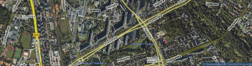 Zdjęcie satelitarne Pomorska ul.
