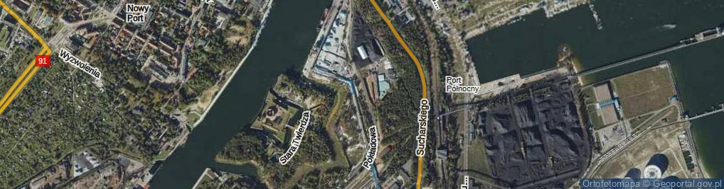 Zdjęcie satelitarne Pokładowa ul.