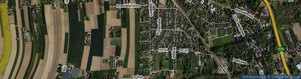 Zdjęcie satelitarne Powstańców Śląskich ul.