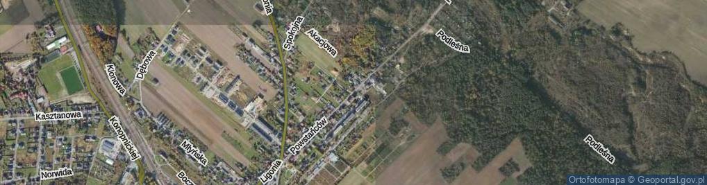 Zdjęcie satelitarne Powstańców ul.