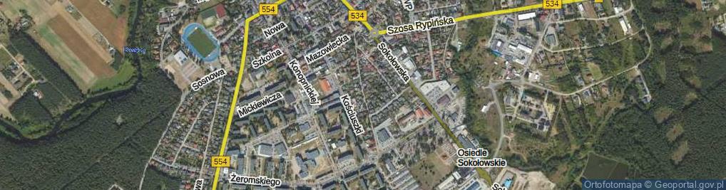 Zdjęcie satelitarne Polna ul.