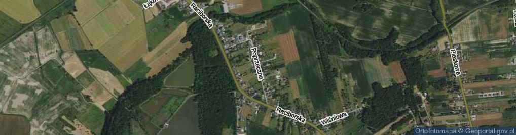 Zdjęcie satelitarne Poprzeczna ul.