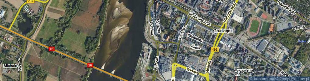 Zdjęcie satelitarne Portowa ul.