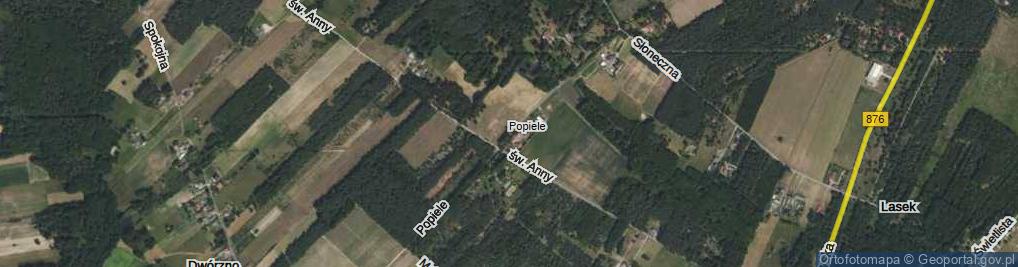 Zdjęcie satelitarne Popiele ul.