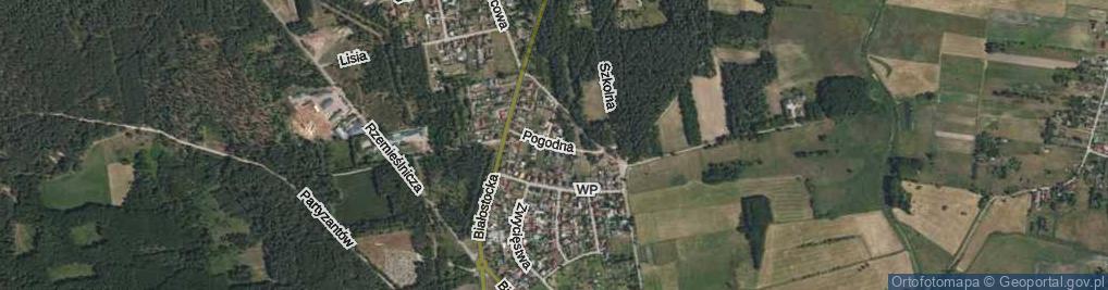 Zdjęcie satelitarne Pogodna ul.